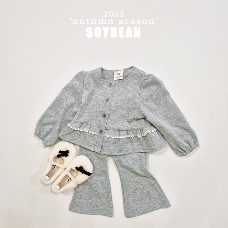 Soybean - Korean Children Fashion - #Kfashion4kids - Square Lace Top Bottom Set - 4