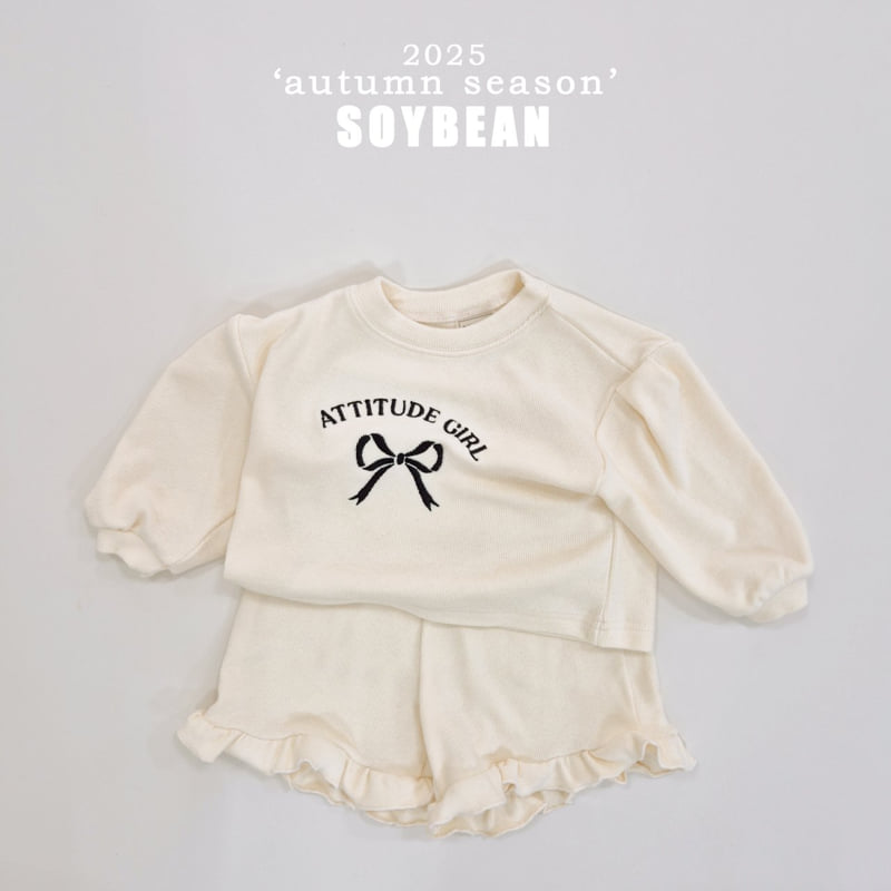 Soybean - Korean Children Fashion - #littlefashionista - Attitude Top Bottom Set - 10