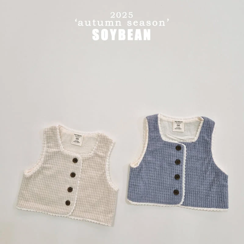 Soybean - Korean Children Fashion - #littlefashionista - Little Lace Vest