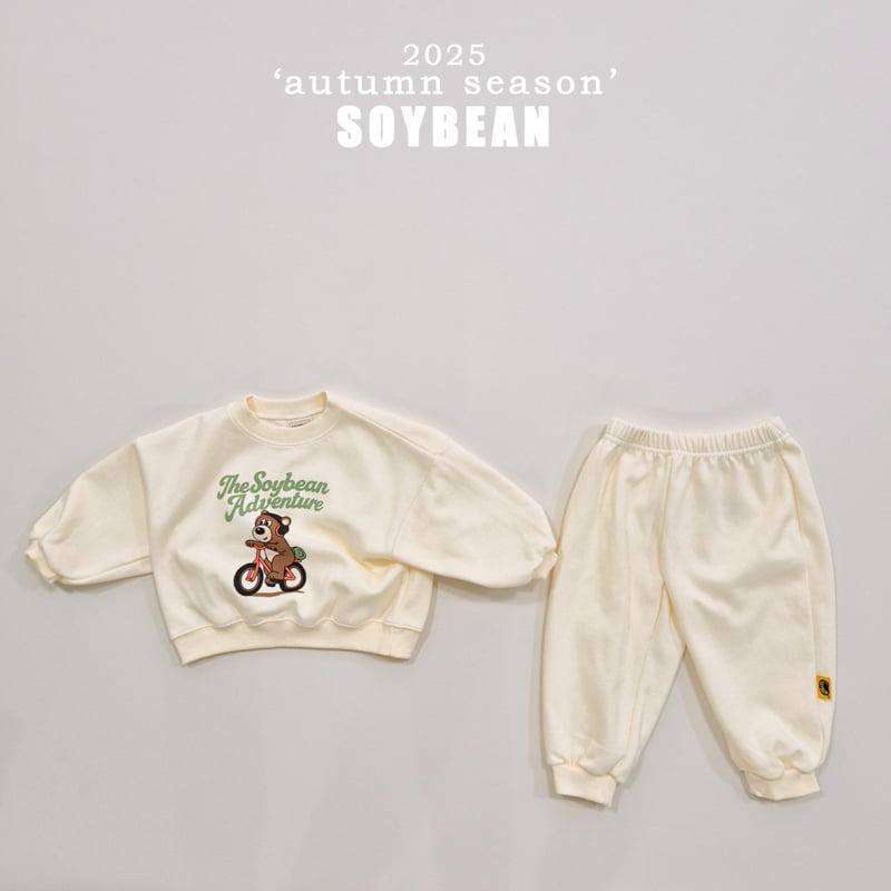 Soybean - Korean Children Fashion - #littlefashionista - Bear Adventure Top Bottom Set - 6