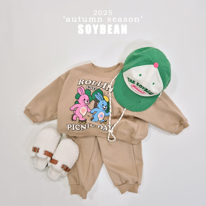 Soybean - Korean Children Fashion - #magicofchildhood - Picnic Day Top Bottom Set - 3
