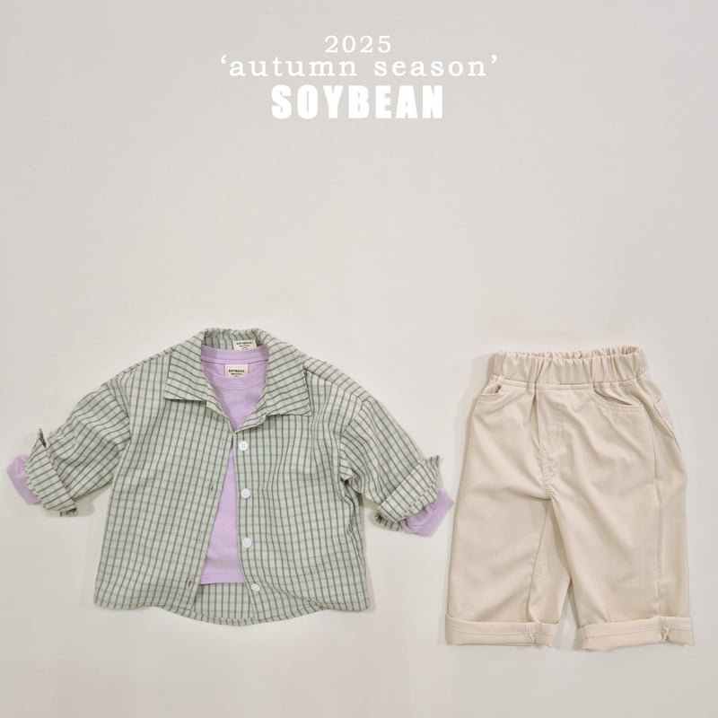 Soybean - Korean Children Fashion - #magicofchildhood - Overfit Check Shirt - 6
