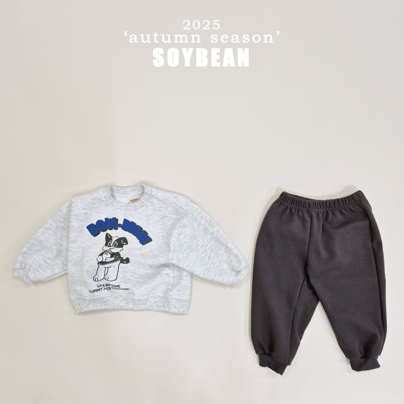 Soybean - Korean Children Fashion - #magicofchildhood - Bow Wow Raglan Top Bottom Set - 6