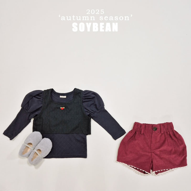 Soybean - Korean Children Fashion - #magicofchildhood - Balloon Corduroy Shorts - 12