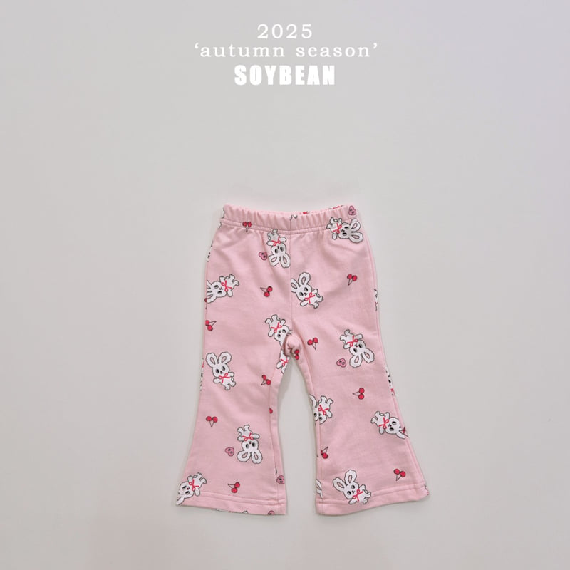 Soybean - Korean Children Fashion - #minifashionista - Bunny Bootcut Top Bottom Set - 9