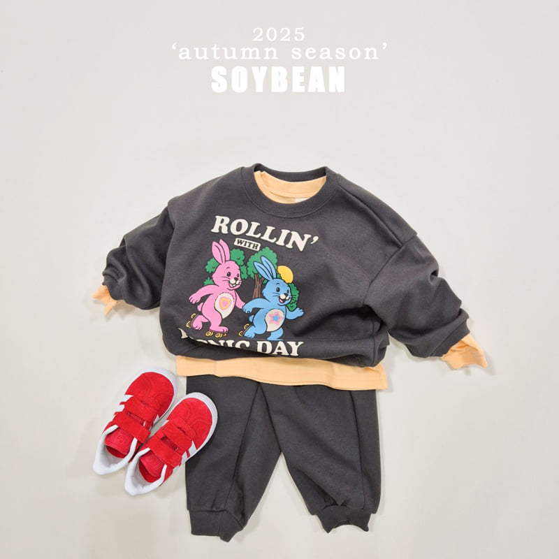 Soybean - Korean Children Fashion - #magicofchildhood - Picnic Day Top Bottom Set - 4