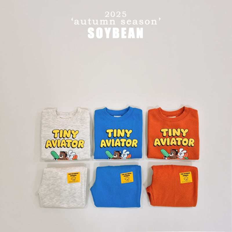 Soybean - Korean Children Fashion - #minifashionista - Little Airplane Top Bottom Set - 9