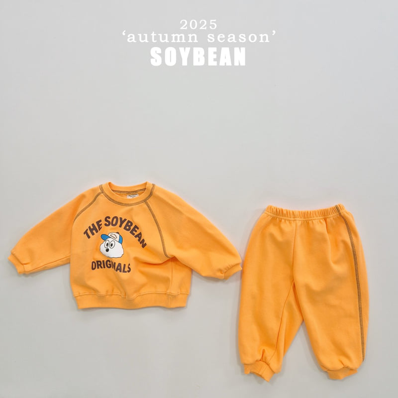 Soybean - Korean Children Fashion - #minifashionista - Color Stitch Top Bottom Set - 8
