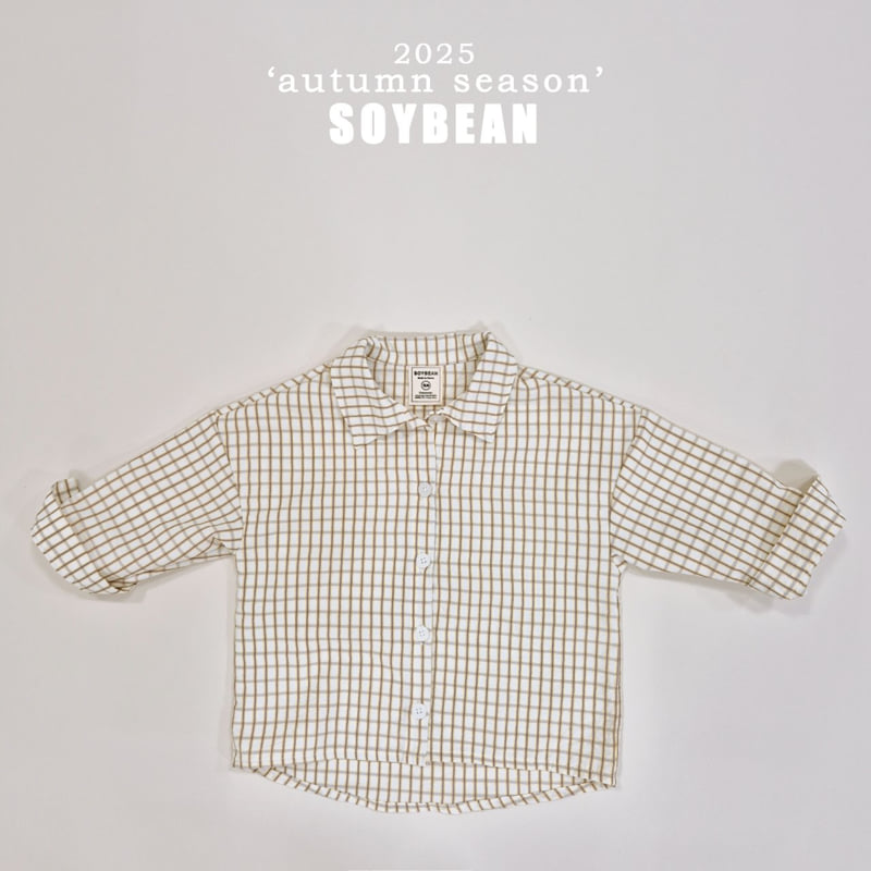 Soybean - Korean Children Fashion - #minifashionista - Overfit Check Shirt - 7