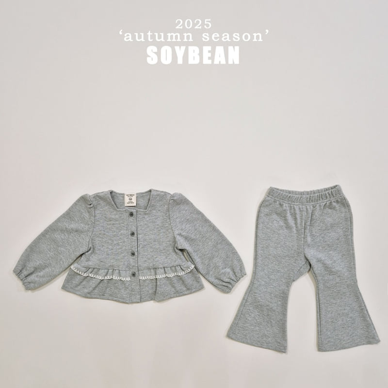 Soybean - Korean Children Fashion - #minifashionista - Square Lace Top Bottom Set - 6