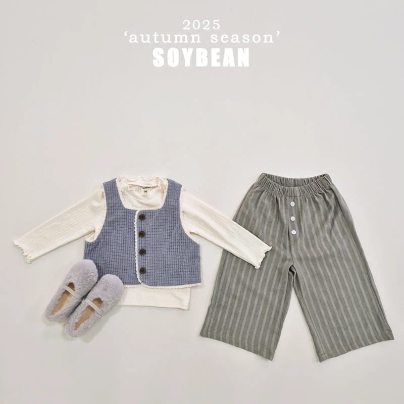 Soybean - Korean Children Fashion - #minifashionista - Volum Ribbed Tee - 10