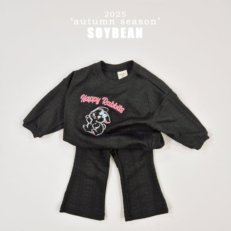 Soybean - Korean Children Fashion - #minifashionista - Rabbit Knit Top Bottom Set - 11