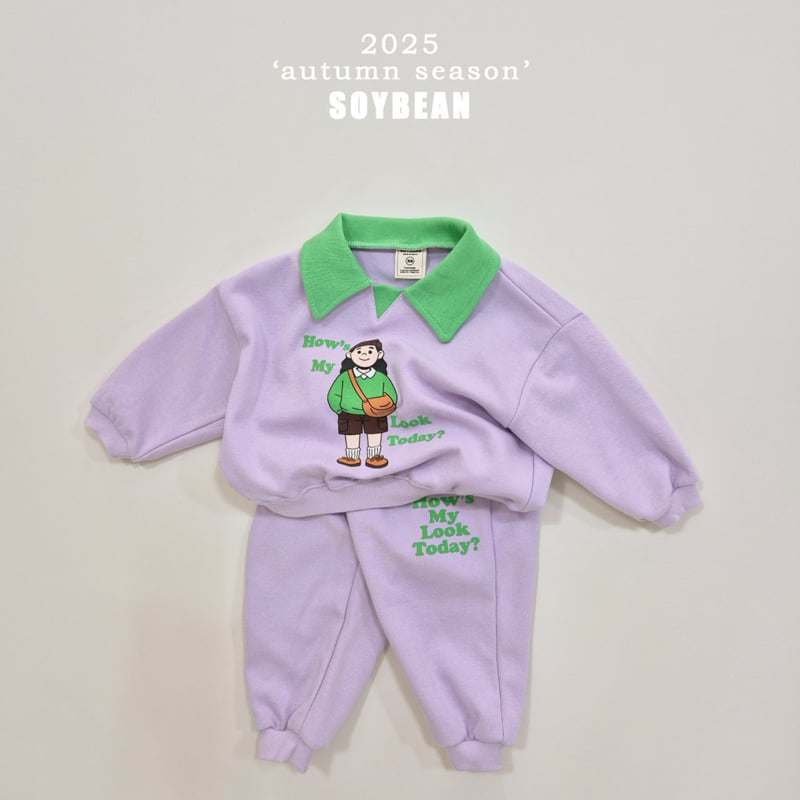 Soybean - Korean Children Fashion - #minifashionista - Collar Top Bottom Set - 10
