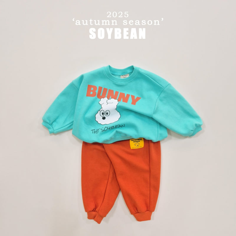 Soybean - Korean Children Fashion - #minifashionista - Cloud Rabbit Top Bottom Set - 9