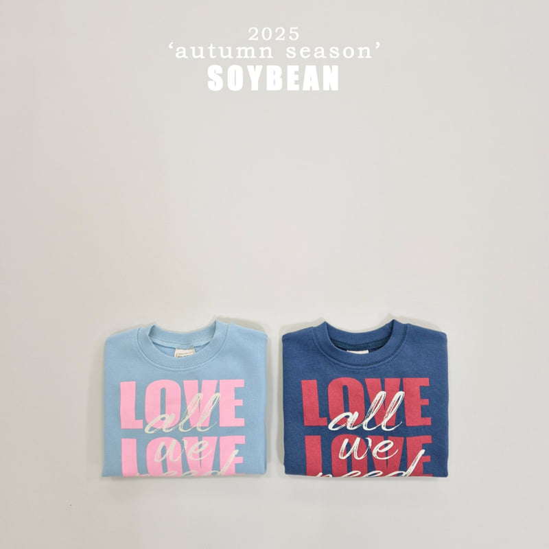 Soybean - Korean Children Fashion - #prettylittlegirls - Love Sweatshirt - 8