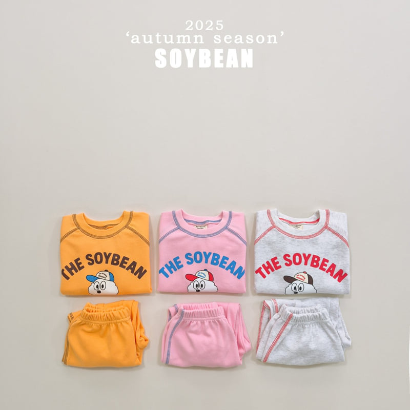 Soybean - Korean Children Fashion - #prettylittlegirls - Color Stitch Top Bottom Set - 9