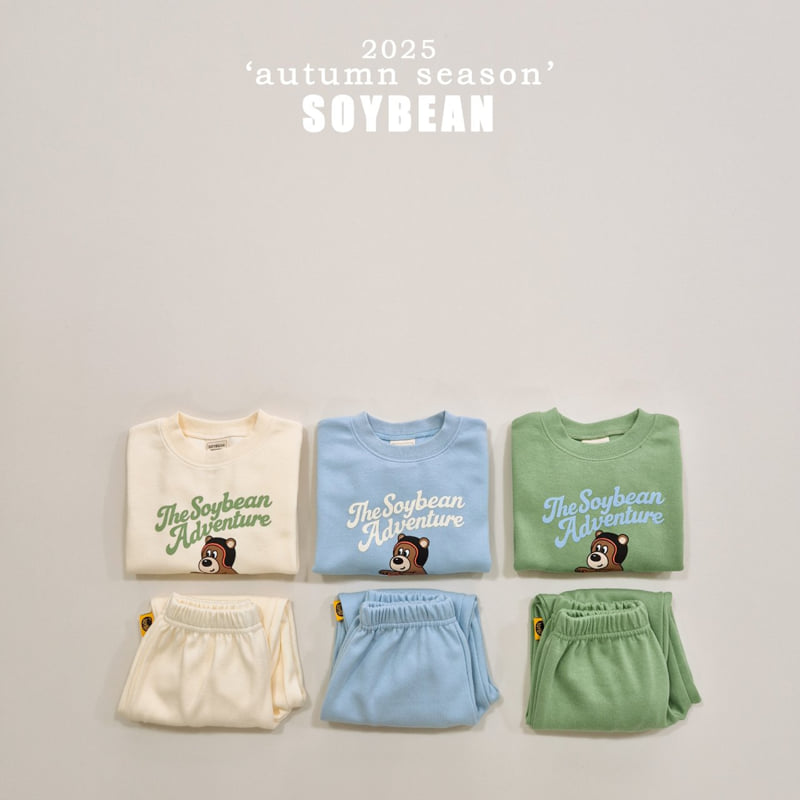 Soybean - Korean Children Fashion - #prettylittlegirls - Bear Adventure Top Bottom Set - 9