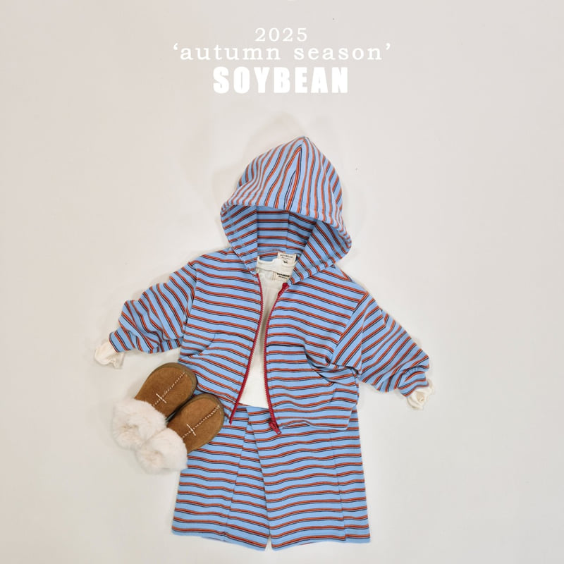 Soybean - Korean Children Fashion - #toddlerclothing - Y2K Stripe Set - 4