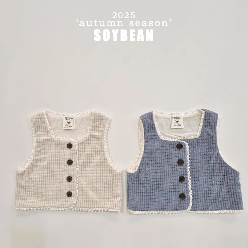 Soybean - Korean Children Fashion - #stylishchildhood - Little Lace Vest - 7