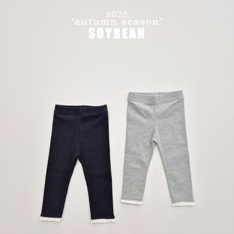 Soybean - Korean Children Fashion - #stylishchildhood - Soft Lace Leggings