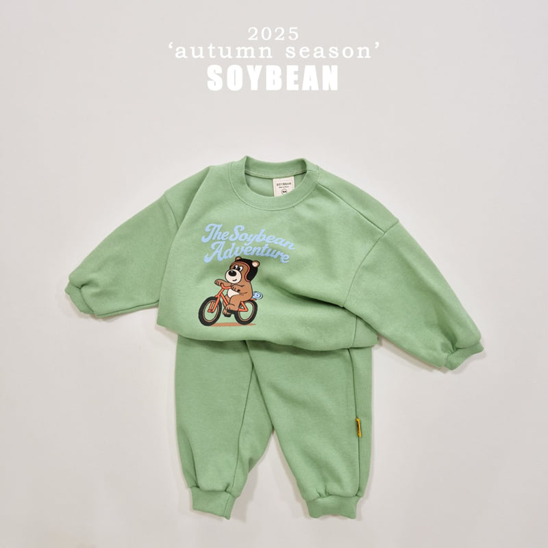 Soybean - Korean Children Fashion - #stylishchildhood - Bear Adventure Top Bottom Set - 12