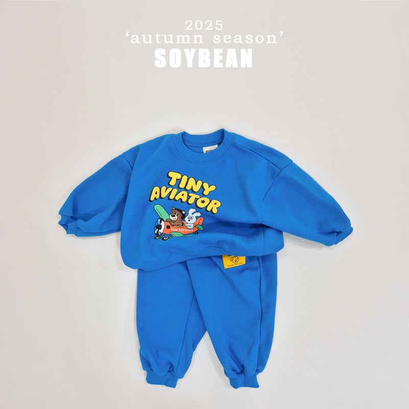 Soybean - Korean Children Fashion - #todddlerfashion - Little Airplane Top Bottom Set - 11