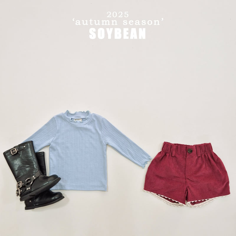 Soybean - Korean Children Fashion - #todddlerfashion - Volum Ribbed Tee - 12