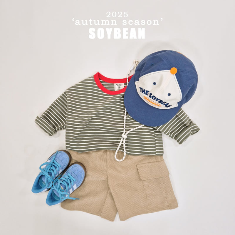Soybean - Korean Children Fashion - #prettylittlegirls - Corduroy Cargo Pants - 4