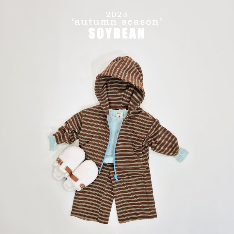 Soybean - Korean Children Fashion - #toddlerclothing - Y2K Stripe Set - 3