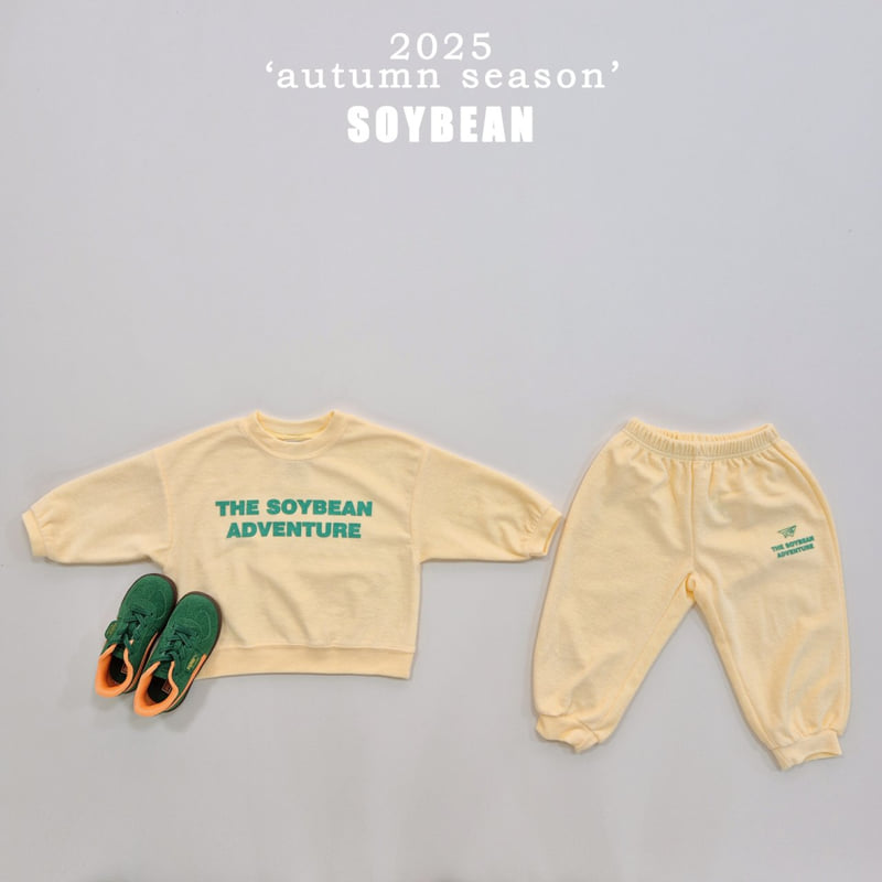 Soybean - Korean Children Fashion - #toddlerclothing - Terry Adventure Top Bottom Set - 11