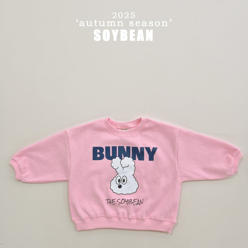 Soybean - Korean Children Fashion - #toddlerclothing - Cloud Rabbit Top Bottom Set - 12