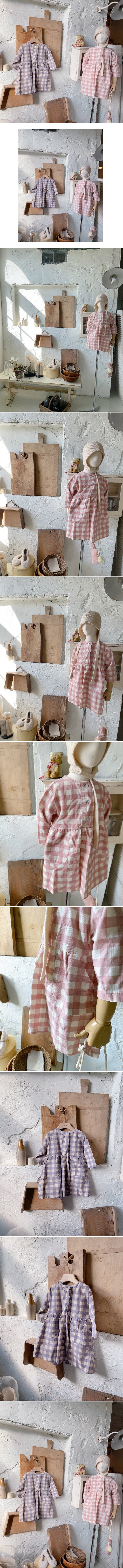 Studio M - Korean Children Fashion - #childrensboutique - Margaret Square Print One-piece