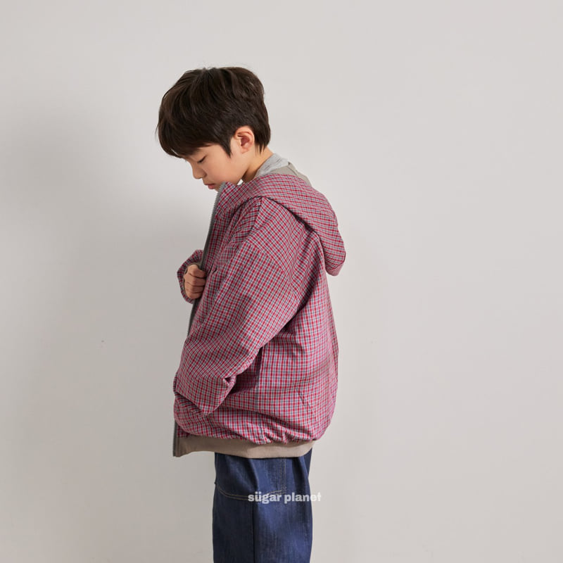 Sugar Planet - Korean Children Fashion - #Kfashion4kids - River Check Windbreaker (Reversible) - 9