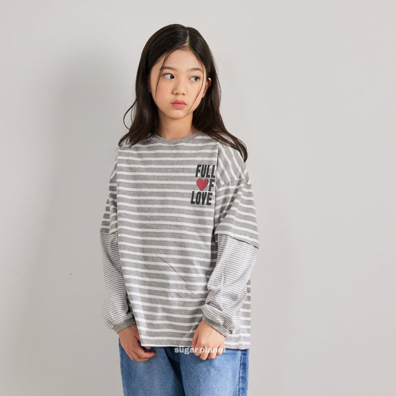 Sugar Planet - Korean Children Fashion - #kidzfashiontrend - Love Layered Tee - 4
