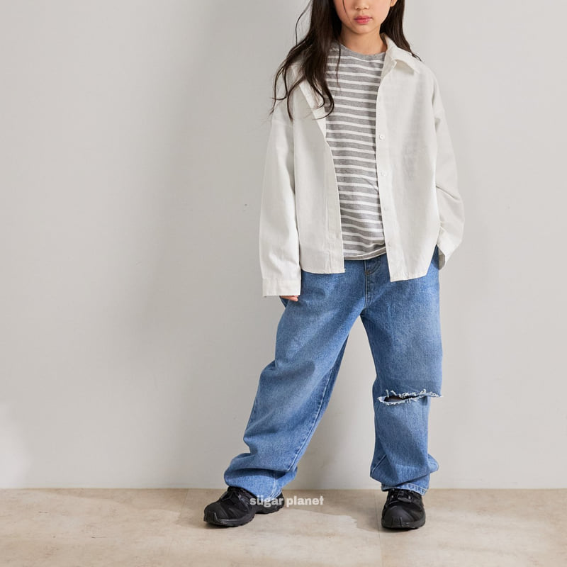 Sugar Planet - Korean Children Fashion - #childofig - Play Oxford Shirt - 8