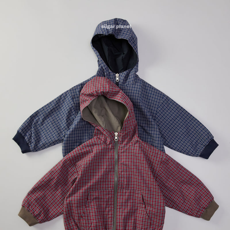 Sugar Planet - Korean Children Fashion - #childrensboutique - River Check Windbreaker (Reversible) - 2