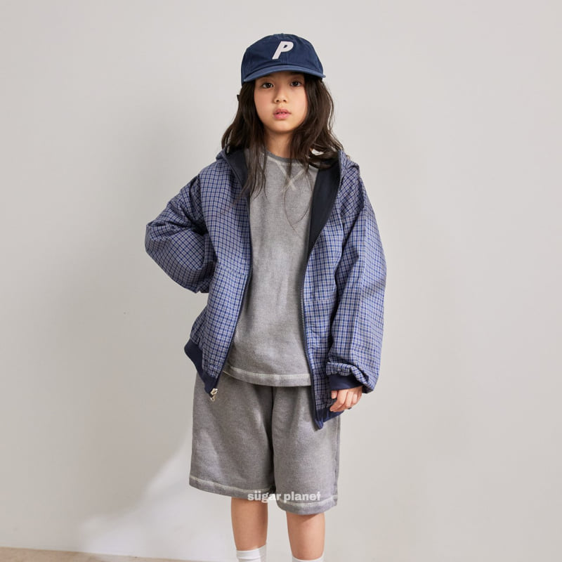Sugar Planet - Korean Children Fashion - #designkidswear - River Check Windbreaker (Reversible) - 3