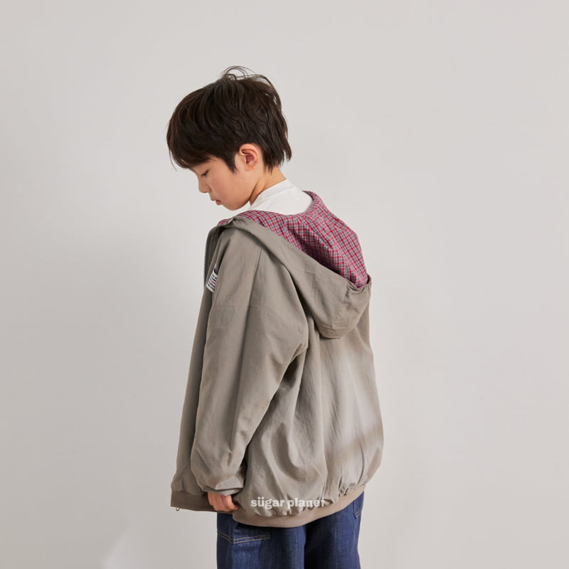 Sugar Planet - Korean Children Fashion - #designkidswear - River Check Windbreaker (Reversible) - 4
