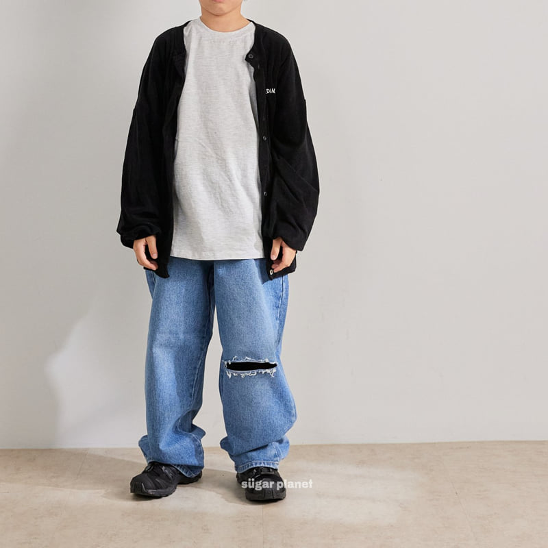 Sugar Planet - Korean Children Fashion - #fashionkids - This Is Wide Denim - 3