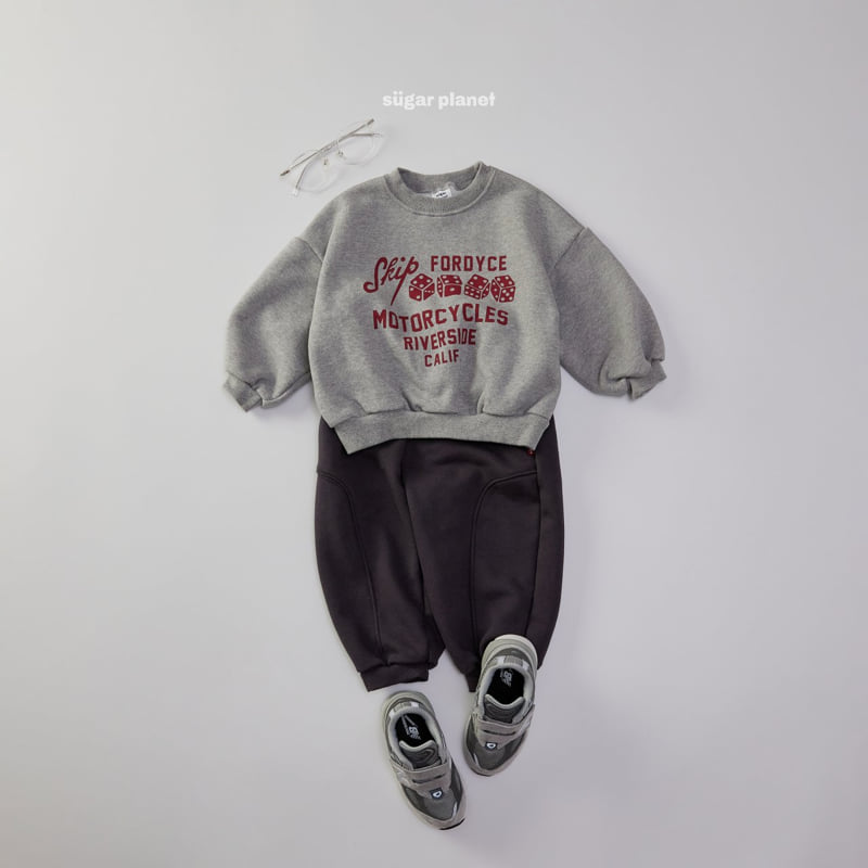 Sugar Planet - Korean Children Fashion - #kidsshorts - Dice Sweatshirt - 2