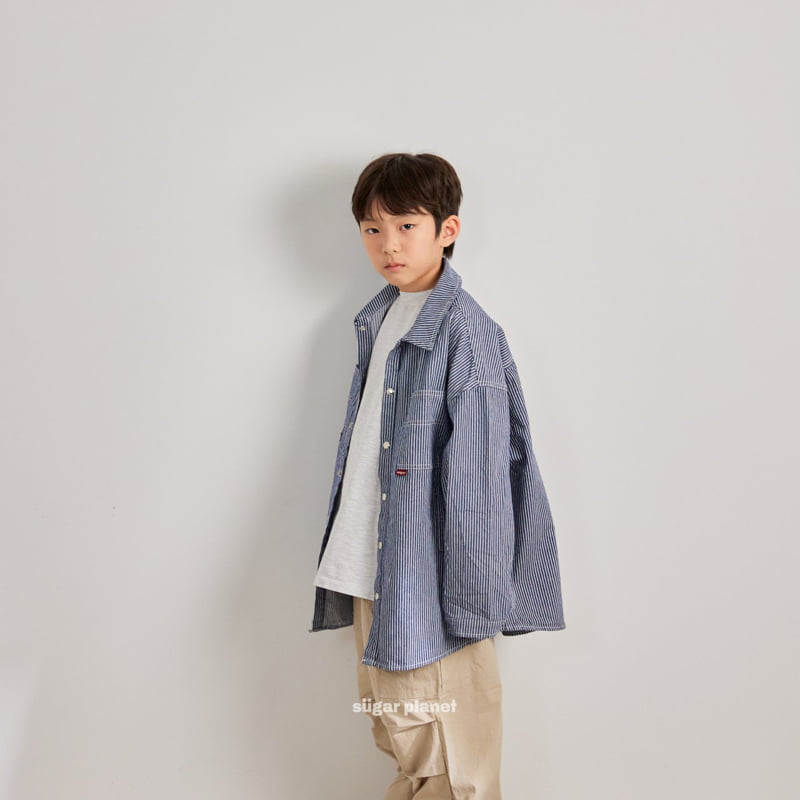 Sugar Planet - Korean Children Fashion - #kidsshorts - Work Carpenter Shacket - 5