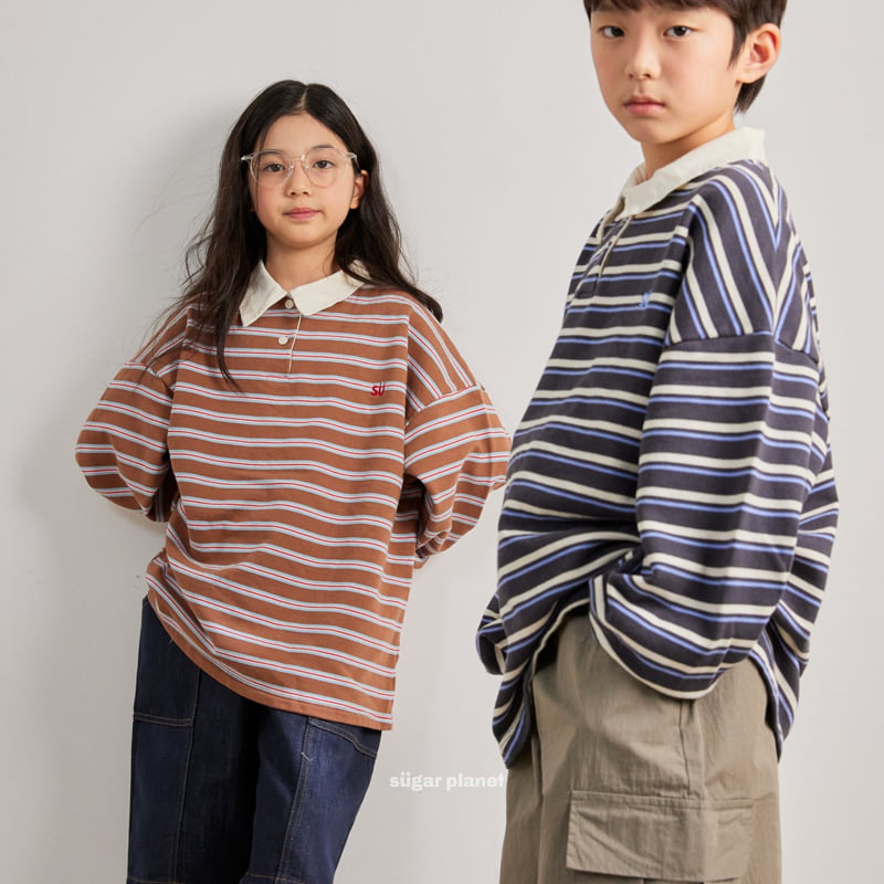 Sugar Planet - Korean Children Fashion - #kidsshorts - SU Rugby Tee - 3