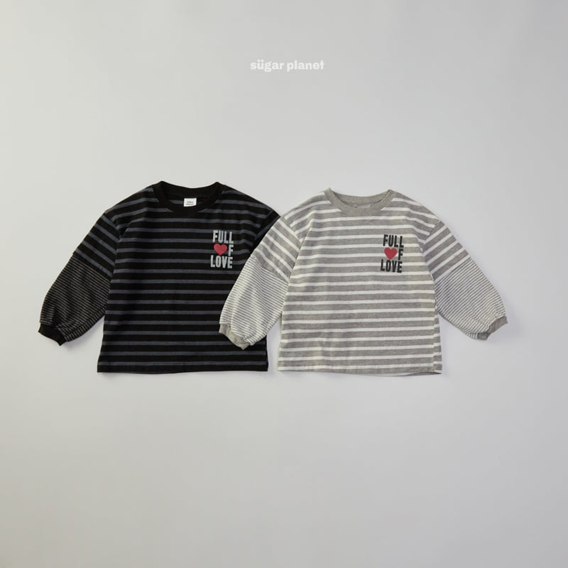 Sugar Planet - Korean Children Fashion - #kidsshorts - Love Layered Tee