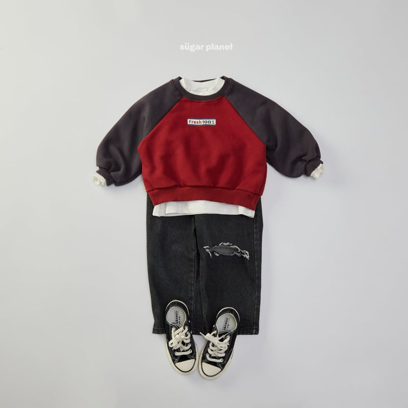 Sugar Planet - Korean Children Fashion - #kidsstore - Fresh Raglan Sweatshirt - 12