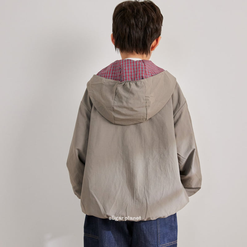 Sugar Planet - Korean Children Fashion - #kidsstore - River Check Windbreaker (Reversible) - 7