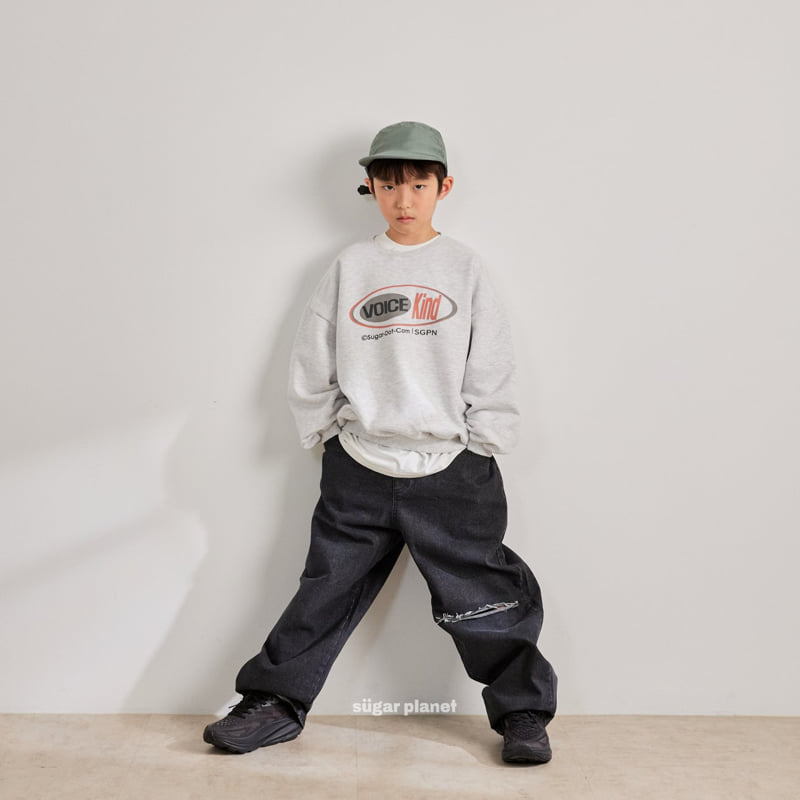 Sugar Planet - Korean Children Fashion - #kidsshorts - Voice Sweatshirt - 4