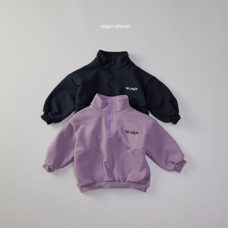 Sugar Planet - Korean Children Fashion - #kidsstore - Hollywood Half Zip-up