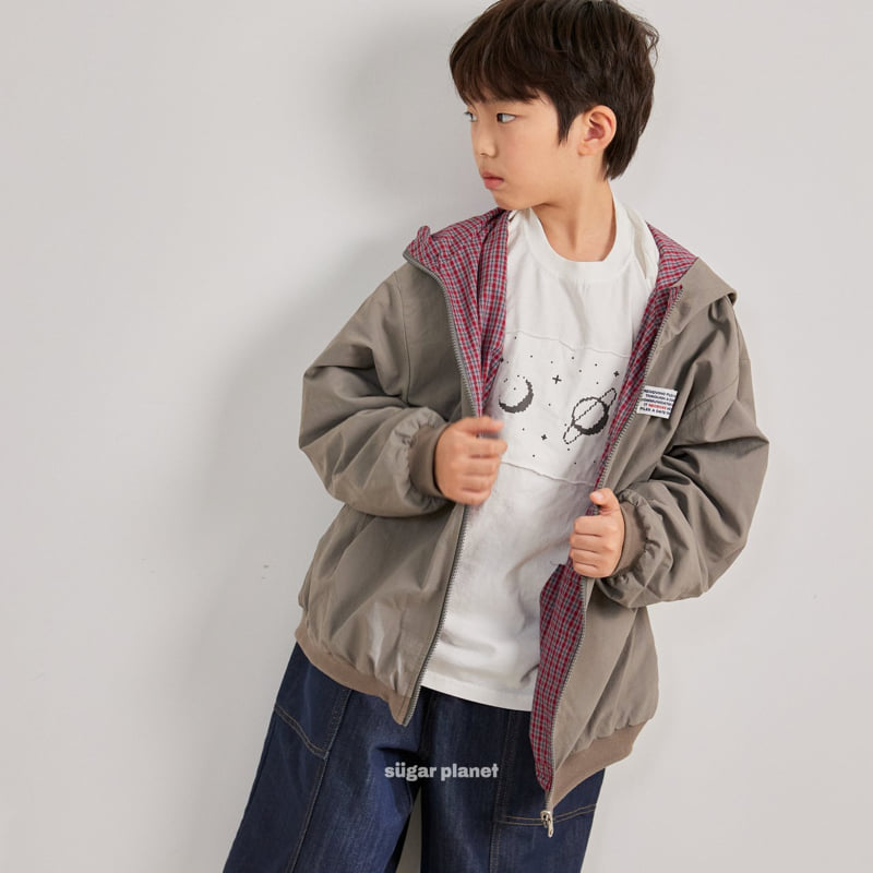 Sugar Planet - Korean Children Fashion - #kidzfashiontrend - River Check Windbreaker (Reversible) - 8