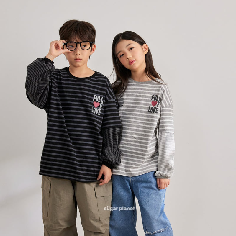 Sugar Planet - Korean Children Fashion - #kidzfashiontrend - Love Layered Tee - 3