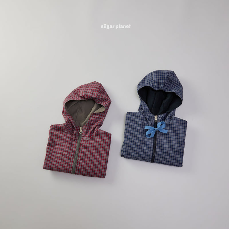 Sugar Planet - Korean Children Fashion - #minifashionista - River Check Windbreaker (Reversible) - 12